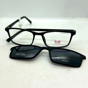 BioEyes 31597306 Reed Men Eyeglasses Frames RXable Matte Black NWT